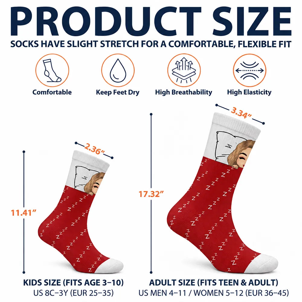 Just Resting My Eyes - Gift For Yourself - Personalized Socks