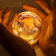Gift For Couples,Gift For Husband,Old Couples,Gift For Wife,Gift For Boyfriend,Gift For Girlfriend,LGBT,Love - Adventure Partners For Life - Personalized Crystal Globe Lamp