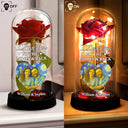 Gift For Couples,Old Couples,Gift For Husband,Gift For Wife,Gift For Boyfriend,Gift For Girlfriend,LGBT,Love - Custom Photo Starry Night You And Me We Got This - Personalized Everlasting Rose Dome Lamp