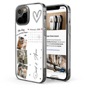 Custom Photo Calendar The Day Our Journey Began - Gift For Couples - Personalized Clear Phone Case