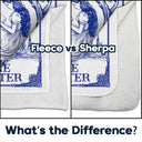 Reading,Gift For Yourself - And She Lived Happily Ever After Reading Chinoiserie Toile - Personalized Fleece Blanket, Sherpa Blanket