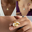 Gift For Yourself,Gift For Women,Gift For Sisters,Gift For Bestie,Gift For Wife,Gift For Girlfriend,Gift For Mother,Gift For Grandma,Gift For Daughter,Dog Mom,Cat Mom,Pet Mom,Love - Custom Photo Pencil Sketch Portrait Jewelry For Women - Personalized Hidden Message Necklace