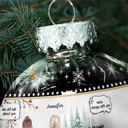 Dog Lovers, Cat Lovers, Pet Lovers, Sad, Memorial - Message I Miss You - Personalized Ball Ornament