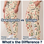 Christmas, Custom Text, Family, Happy - Matching Christmas Gift For Family - Personalized Names Holiday Pajama Pants