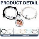 Happy,Gift For Bestie,Old Best friends,Gift For Sisters - Custom Photo Besties Sisters Forever - Personalized Photo Projection Bracelet Magnetic Initial