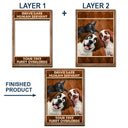 Dog Lovers,Pet Lovers,Cat Lovers,Funny - Drive Safe We’re Waiting At The Door Dog Cat Vintage - Personalized Custom Shaped Car Visor Clip