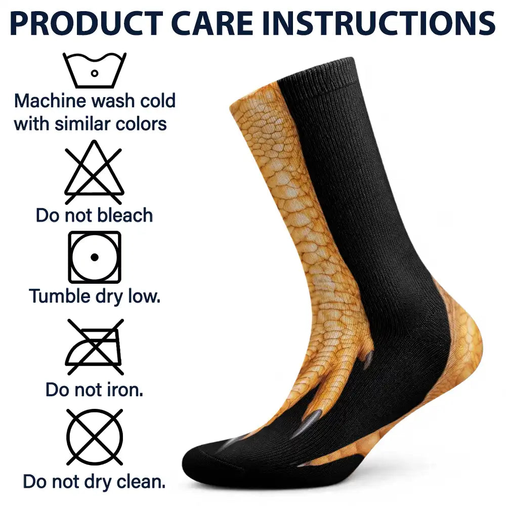 Gag Gift For Animal Lovers - Personalized Funny Chicken Duck Pig Feet Socks