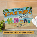 Beach House Flip Flop Together Is Our Favorite Place Custom Doormat