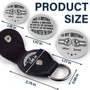 Gift For Brothers, Happy, Gift For Bestie - Once A Brother Always A Brother - Personalized Leather Pocket Hug