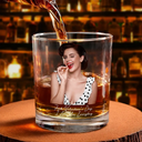 Gift For Couples,Gift For Husband,Gift For Wife,Gift For Boyfriend,Gift For Girlfriend,Love - Custom Photo Wife Girlfriend Sexy Photo - Personalized Whiskey Glass