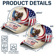 Gift For Mother,Gift For Father,America 250th,Independence Day,Happy - America 250th Anniversary US Pride Patriotic Eagle - Personalized Classic Cap