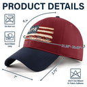 Gift For Father,Gift For Grandpa,Independence Day,Custom Text,Confident - Stars & Stripes US Flag American Dad Grandpa - Personalized Two Tone Cap