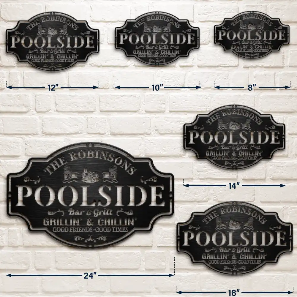 Backyard,Patio - Backyard Bar And Grill Good Friends Good Times - Personalized Cutout Metal Sign