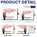 Gift For Couples,Old Couples,Gift For Husband,Gift For Wife,Gift For Boyfriend,Gift For Girlfriend,Love - Calendar I Met You Liked You Love You Forever - Personalized Hanging Wooden Slide Card