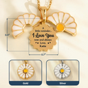 Gift For Wife, Gift For Couples, Gift For Women, Love - A Little Reminder I Love You Now And Always - Personalized Engraved Hidden Message Necklace