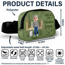 Gift For Yourself,Gift For Women,Gift For Men,Travel,Happy - All My Travel Crap - Personalized Crossbody Belt Bag