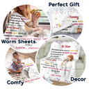 New Mom,Love,Gift For Mother - Custom Photo The World's Best Mommy Belongs To Me - Personalized Fleece Blanket, Sherpa Blanket