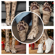Humorous,Icon,Pet Lovers - Gag Gift For Pet Lovers - Personalized Funny Feet Paws Socks