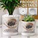 Art Design,Healing,Pet Memorial,Pet Lovers,Memorial,Photo - Sleeping Dog Cat Baby - Custom Photo Sleeping Angel If Love Alone Could Have Kept You Here Dog Cat Remembrance - Personalized Plant Pot