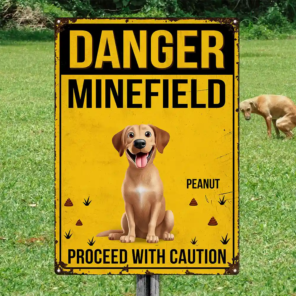 Danger Minefield Proceed With Caution - Personalized Classic Metal Signs