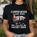 Camper Queen Classy Sassy - Personalized T Shirt