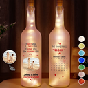 Custom Photo I Met You Liked You Love You Forever - Personalized Bottle Light