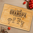 Gift For Father,Gift For Grandpa,Grilling,Top Market,Icon - Everything Tastes Better When Grandpa Daddy Grills It - Personalized Wooden Cutting Board