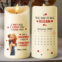 Gift For Couples,Gift For Husband,Gift For Wife,Gift For Boyfriend,Gift For Girlfriend,LGBT,Love - Together And Forever Yours - Personalized Flameless LED Candle