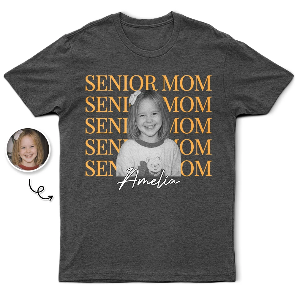 Custom Photo Childhood Senior Mom - Personalized T Shirt