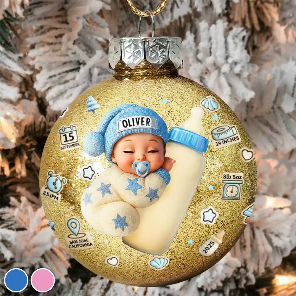 Baby's First Christmas - Personalized Ball Ornament