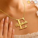Gift For Yourself - Initials Sign Name - Personalized Letter Necklace