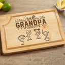 Gift For Father,Gift For Grandpa,Grilling,Top Market,Icon - Everything Tastes Better When Grandpa Daddy Grills It - Personalized Wooden Cutting Board