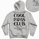 Gift For Father,Gift For Grandpa,Non-Eng,Photo - Pencil Sketch,Photo - Pencil Sketch (Dark BG),Humorous - Custom Photo Pencil Sketch Art Cool Dads Club Powered By Love - Personalized T Shirt