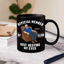 Gift For Father,Gift For Grandpa,Gift For Men,Non-Eng,Vector,Humorous - I'm Just Resting My Eyes - Personalized Mug