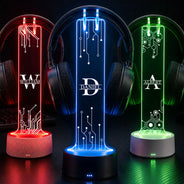 Gift For Men, Gift For Yourself, Gifts For Him, Happy, Monogram, Top Market - Gift For Husband Boyfriend - Personalized Monogram Gaming Headphone Stand