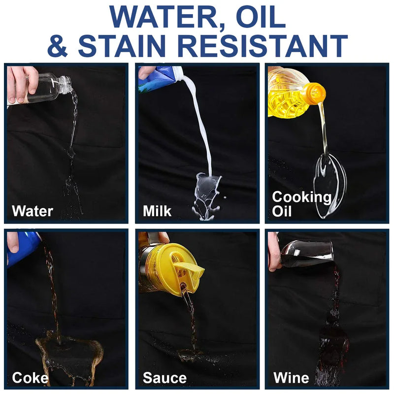 Cat Lovers,Pet Lovers,Dog Lovers,Dog Mom,Dog Dad,Cat Mom,Cat Dad,Happy - Custom Photo Funny Pet Face Pattern Dog Cat Family - Personalized Apron