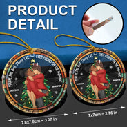 Christmas Best Thing Found On The Internet - Personalized Circle Glass Ornament