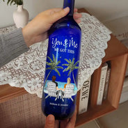 Gift For Couples,Gift For Husband,Gift For Wife,Gift For Boyfriend,Gift For Girlfriend - Beach Till Our Last Breath - Personalized Bottle Light