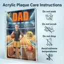 Gift For Husband,Gift For Yourself,Gift For Men,Gift For Father,Sport Dad,Dad's Hobby,Grandpa's Hobby,Basketball,Non-Eng,Photo - Toybox Figure,Playful - Custom Photo Toybox Figure Basketball Dad Grandpa Limited Edition - Personalized Custom Shaped Acrylic Plaque
