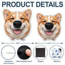 Custom Photo,Art Design,Pet Lovers,Humorous,Photo - Squishy Dog Nose - Custom Photo Funny Dog Nose - Personalized Squishy Acrylic Fridge Magnet