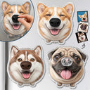 Custom Photo,Art Design,Dog Lovers,Pet Lovers,Playful,Photo - Squishy Dog Nose - Custom Photo Funny Dog Nose Boop It - Personalized Squishy Acrylic Fridge Magnet