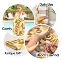 Summer, Family, Playful - Poolside Beach Vacation Family Pet Kid - Personalized Beach Towel