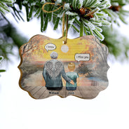Grandparents Missing You Always - Memorial Gift - Personalized Custom Wooden Ornament