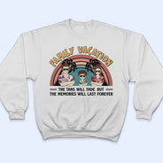 Family Vacation Young Making Memories Together - Personalized Custom T Shirt