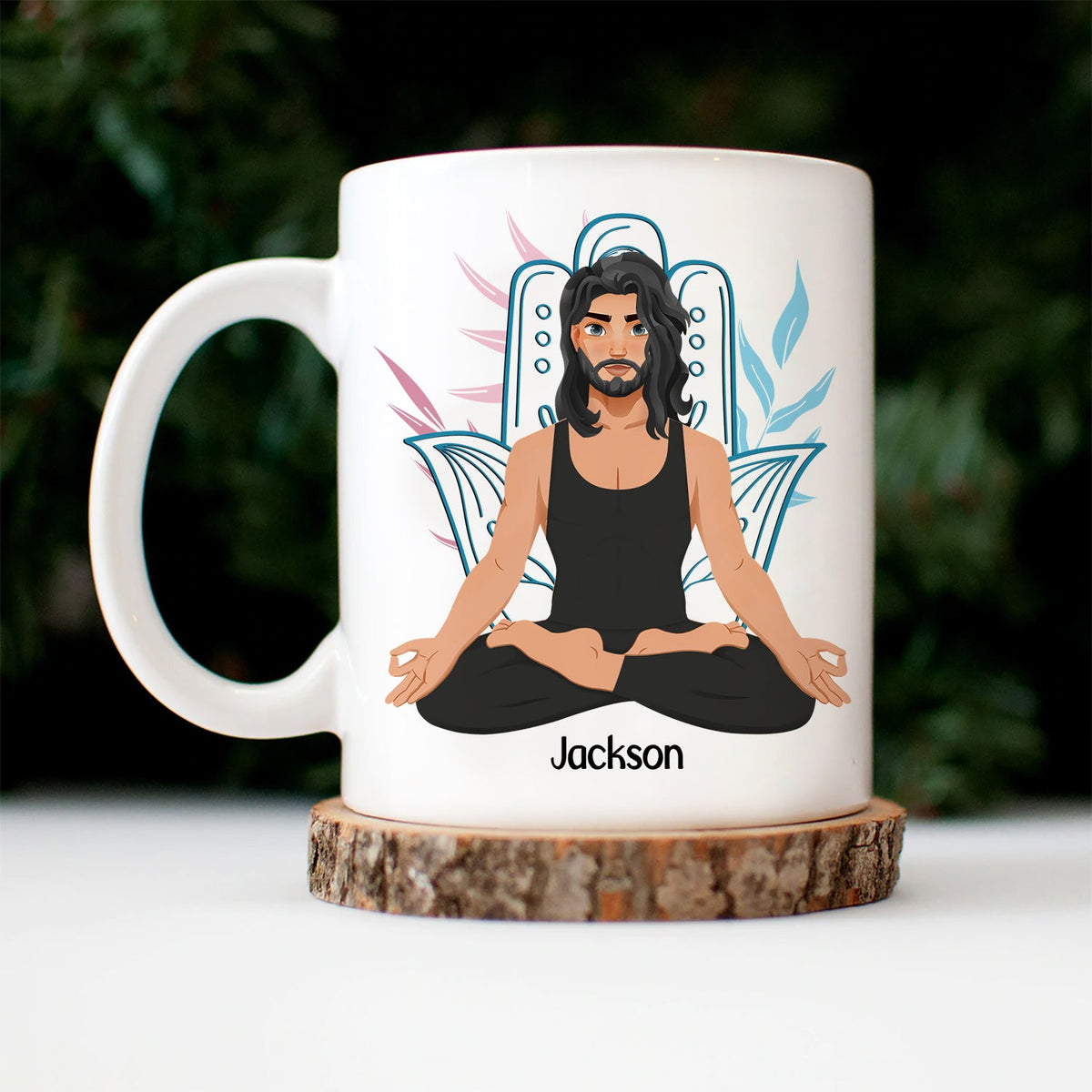 Punching People Is Frowned Upon - Gift For Yoga Lovers - Personalized Mug