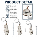 Custom Photo Pregnant Mom - Gift For Pregnant Mom - Personalized Cutout Wooden Keychain