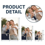 Custom Photo Picture - Gift For Mother, Family - Personalized Vertical Rectangle Building Brick Blocks