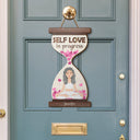 Yoga In Progress - Gift For Yoga Lovers - Personalized Custom Shaped Wood Sign