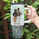 Side By Side - Gift For Mother - Personalized 40oz Tumbler With Straw