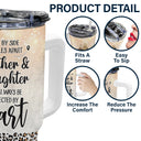 Side By Side - Gift For Mother - Personalized 40oz Tumbler With Straw